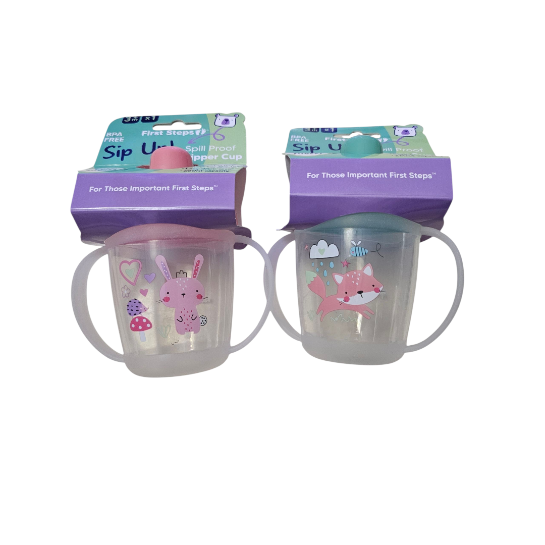 Pink Spill Proof Baby Cup: 260ML